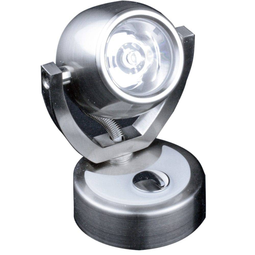 Lunasea Wall Mount LED Light w/Touch Dimming - Warm White/Brushed Nickel Finish - Rotating Light [LLB-33JW-81-OT] - Twin Screws Marine Service