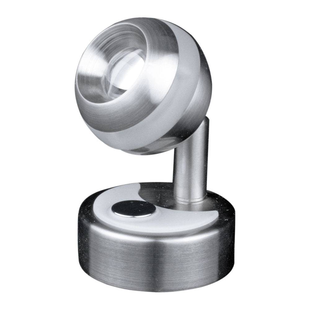 Lunasea Wall Mount LED Light w/Clear Ring & Touch Dimming - Warm White/Brushed Nickel Finish [LLB-33RW-81-OT] - Twin Screws Marine Service