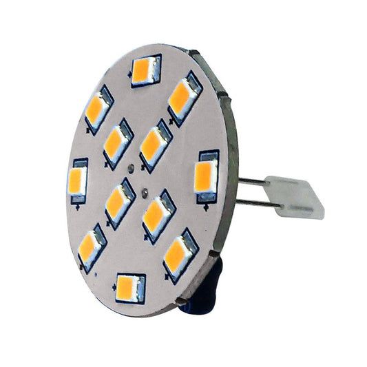 Lunasea G4 10 Back Pin LED Light Bulb - 12VAC or 10-30VDC/2W/140 Lumens - Warm White [LLB-21UW-21-00] - Twin Screws Marine Service