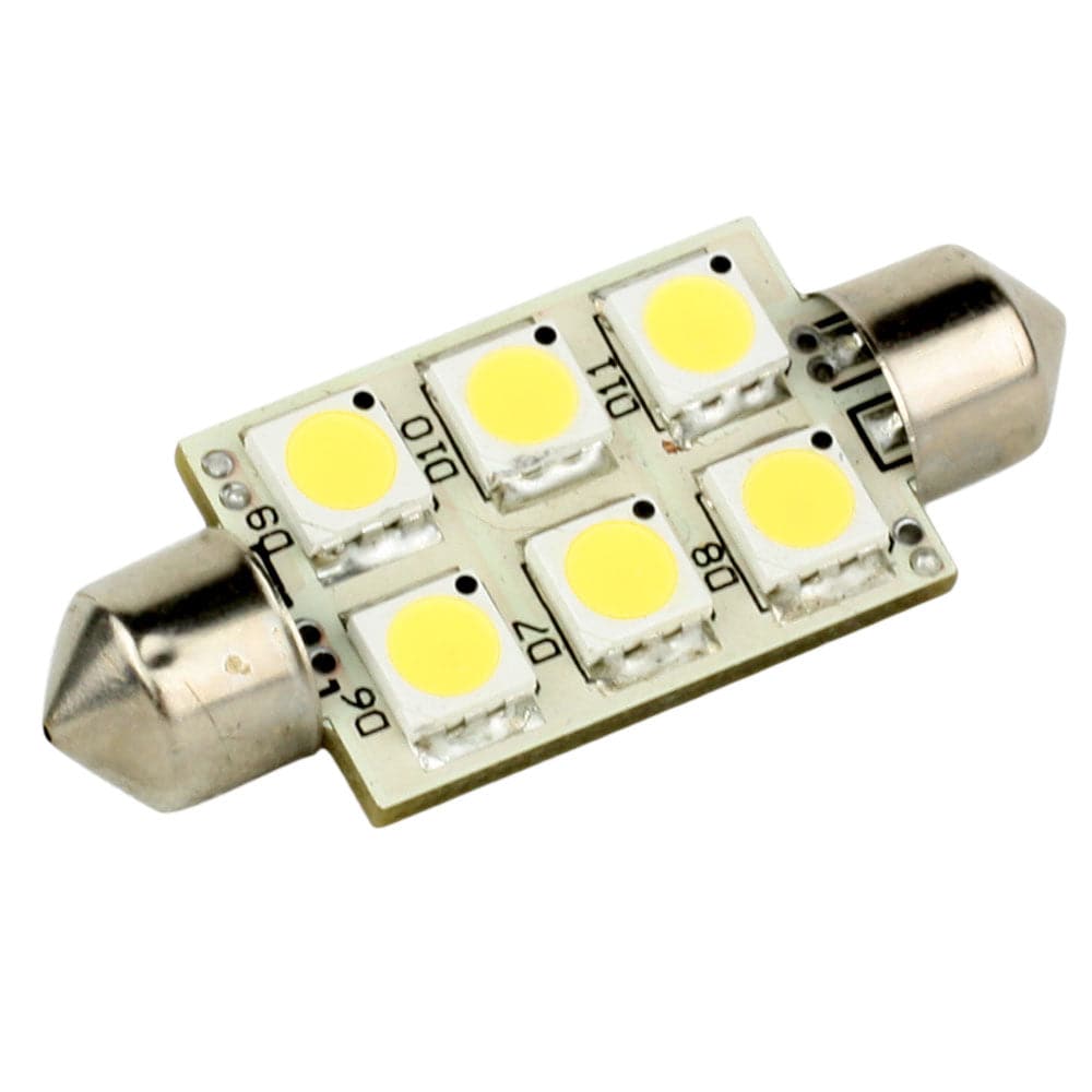 Lunasea Single-Sided 6 LED Festoon - 10-30VDC/1.5W/97 Lumens - Warm White [LLB-186W-21-00] - Twin Screws Marine Service