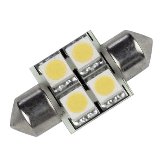 Lunasea Single-Sided 4 LED Festoon - 10-30VDC/0.7W/60 Lumens - Warm White [LLB-202W-21-00] - Twin Screws Marine Service