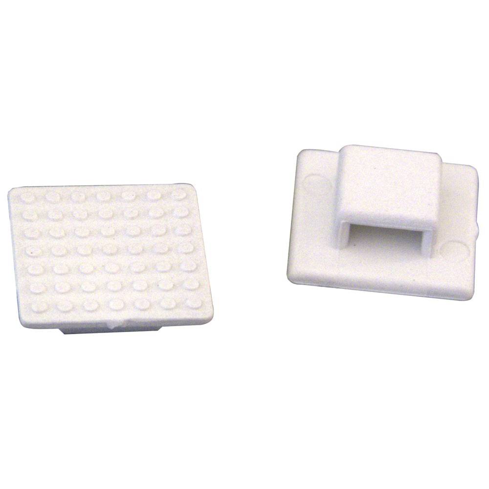 Weld Mount AT-3 Small White Nylon Wire Tie Mount - Qty. 100 [803900] - Twin Screws Marine Service