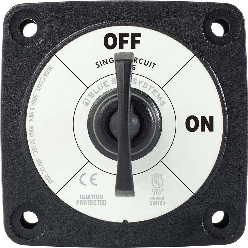 Blue Sea 6005200 Battery Switch Single Circuit ON-OFF - Black [6005200] - Twin Screws Marine Service