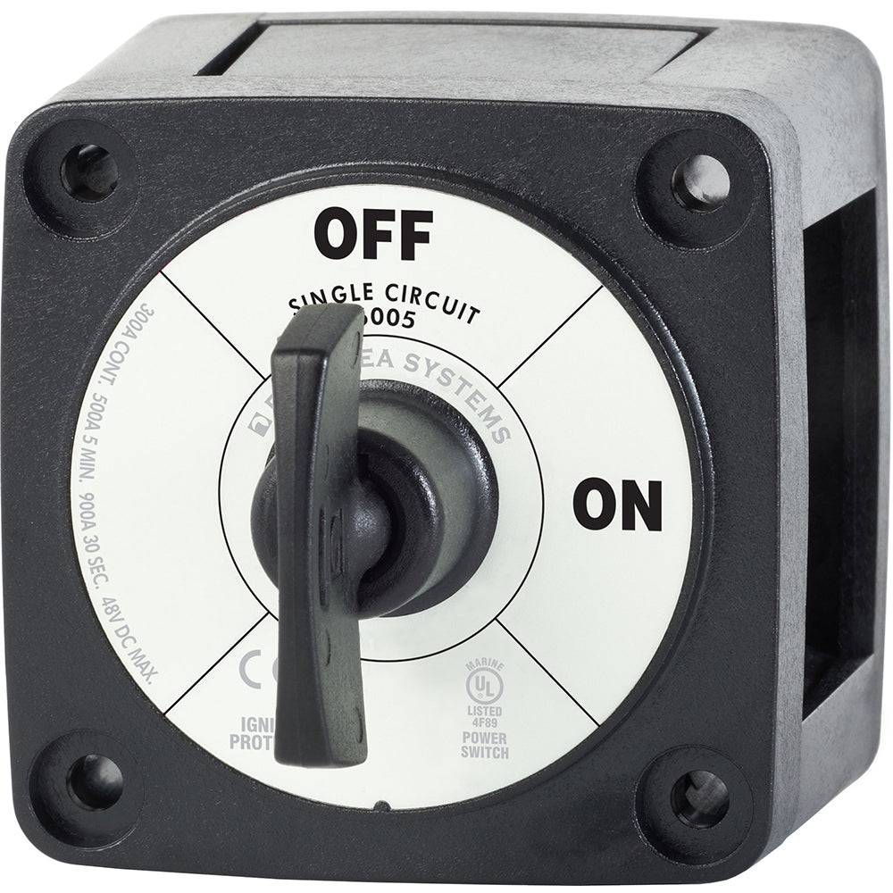 Blue Sea 6005200 Battery Switch Single Circuit ON-OFF - Black [6005200] - Twin Screws Marine Service