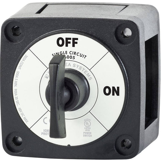 Blue Sea 6005200 Battery Switch Single Circuit ON-OFF - Black [6005200] - Twin Screws Marine Service