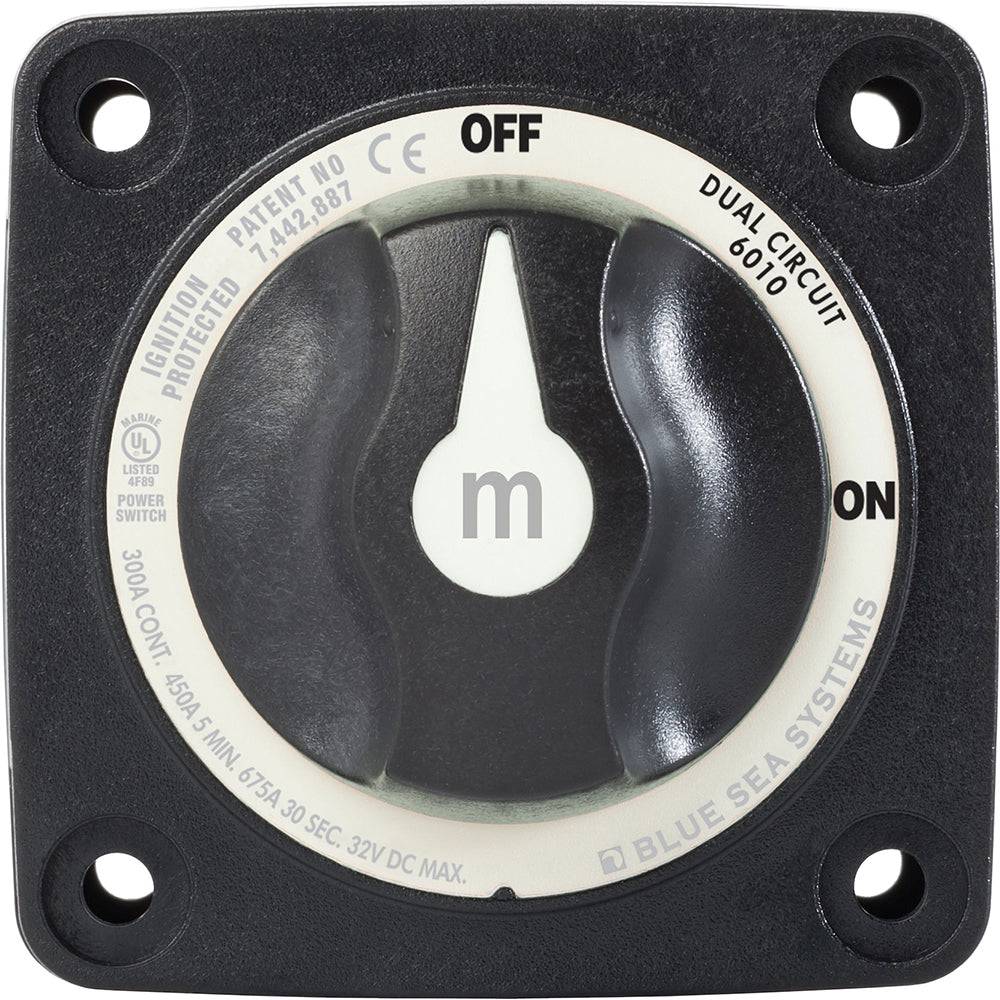 Blue Sea 6010200 Battery Switch Dual Circuit - Black [6010200] - Twin Screws Marine Service