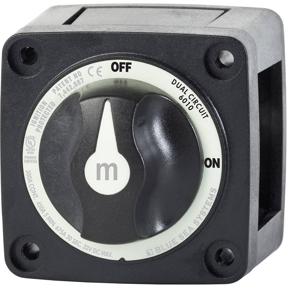 Blue Sea 6010200 Battery Switch Dual Circuit - Black [6010200] - Twin Screws Marine Service