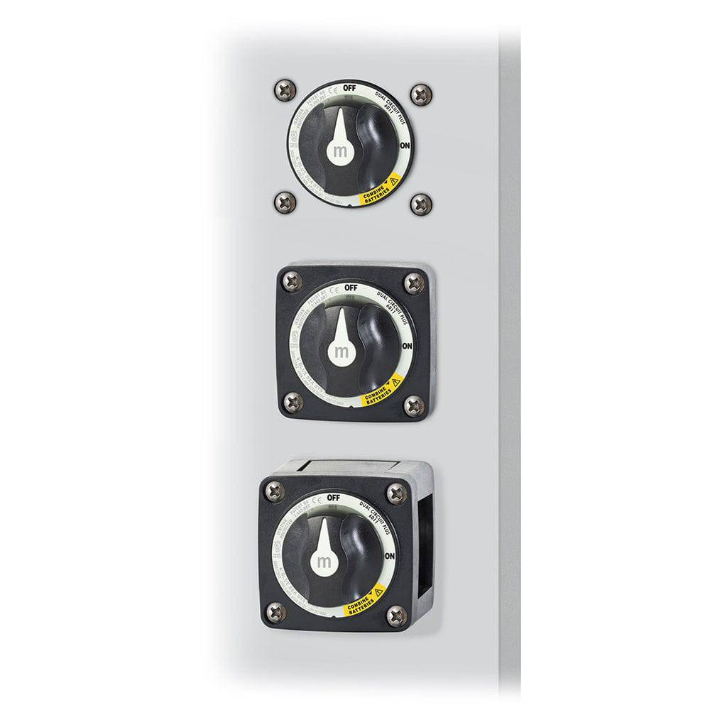 Blue Sea 6011200 m-Series Battery Switch Dual Circuit Plus - Black [6011200] - Twin Screws Marine Service