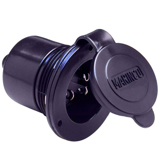 Marinco Marine On-Board Hard Wired Charger Inlet - 15Amp - Black [150BBI] - Twin Screws Marine Service