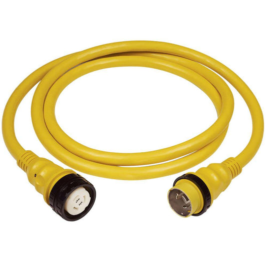 Marinco 50A 125V Shore Power Cable - 50' - Yellow [6153SPP] - Twin Screws Marine Service