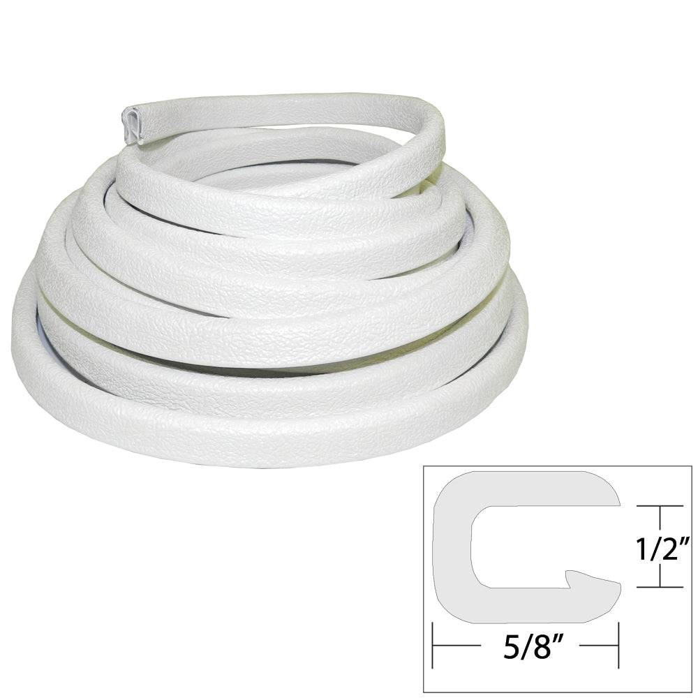 TACO Flexible Vinyl Trim - 1/2" Opening x "W x 25'L - White [V30-1316W25-1] - Twin Screws Marine Service