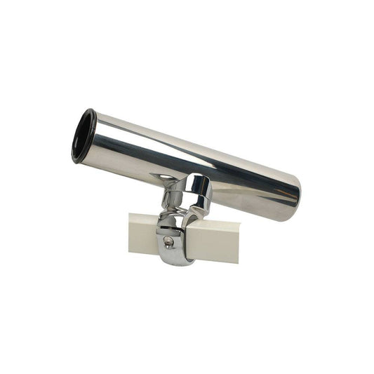 C.E. Smith Pontoon Square Rail Adjustable Clamp-On Rod Holder [55108A] - Twin Screws Marine Service