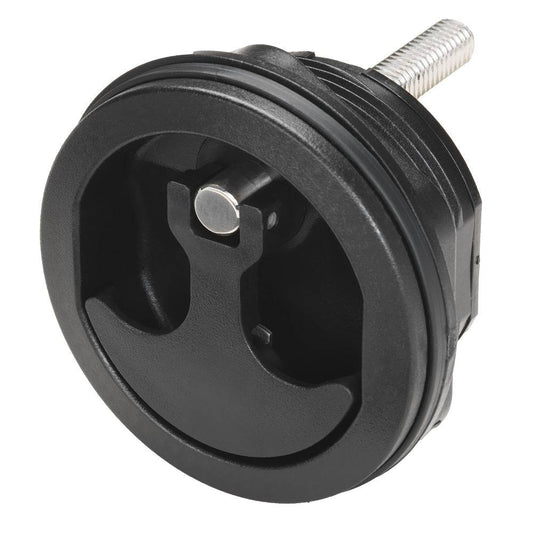 Whitecap Compression Handle - Nylon Black/Black - Non-Locking [3730BC] - Twin Screws Marine Service