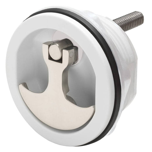 Whitecap Compression Handle - Nylon White/Stainless Steel - Non-Locking [6230WC] - Twin Screws Marine Service