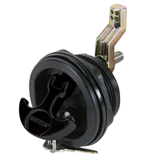 Whitecap T-Handle Latch - Nylon Black/Black - Locking [3226BC] - Twin Screws Marine Service