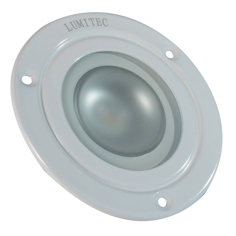 Lumitec Shadow - Flush Mount Down Light - White Finish - 3-Color Red/Blue Non-Dimming w/White Dimming [114128] - Twin Screws Marine Service