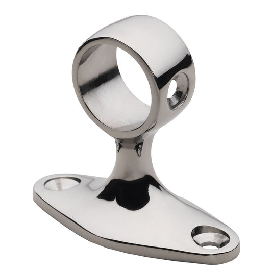 Whitecap 90 Degree Handrail Stanchion - Center - 316 Stainless Steel - 7/8" Tube O.D. [6279C] - Twin Screws Marine Service
