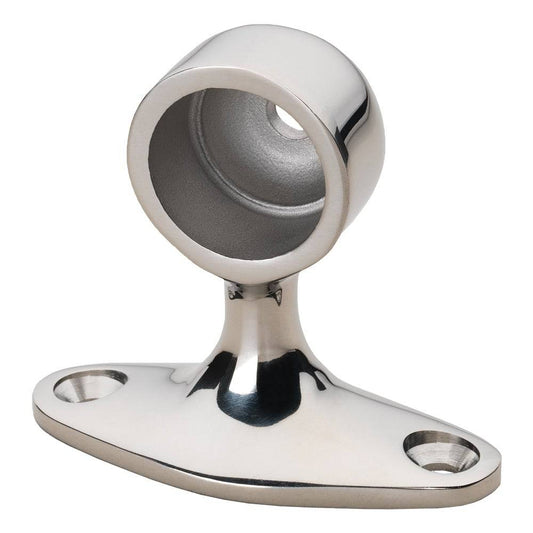 Whitecap 90 Degree Handrail Stanchion - End - 316 Stainless Steel - 7/8" Tube O.D. [6280C] - Twin Screws Marine Service