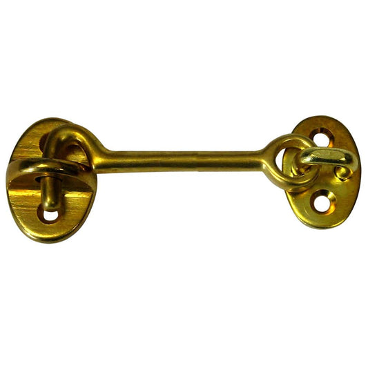 Whitecap Cabin Door Hook - Polished Brass - 3" [S-1402BC] - Twin Screws Marine Service