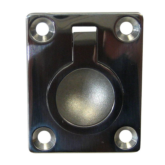 Whitecap Flush Pull Ring - 316 Stainless Steel - 1-1/2" x 1-7/8" [6022C] - Twin Screws Marine Service