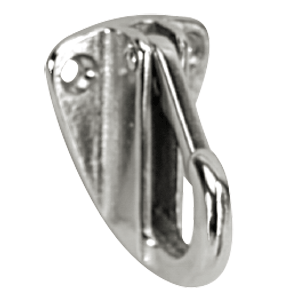 Whitecap Fender Hook - CP/Brass - 1-9/16" x 1-3/16" [S-977C] - Twin Screws Marine Service
