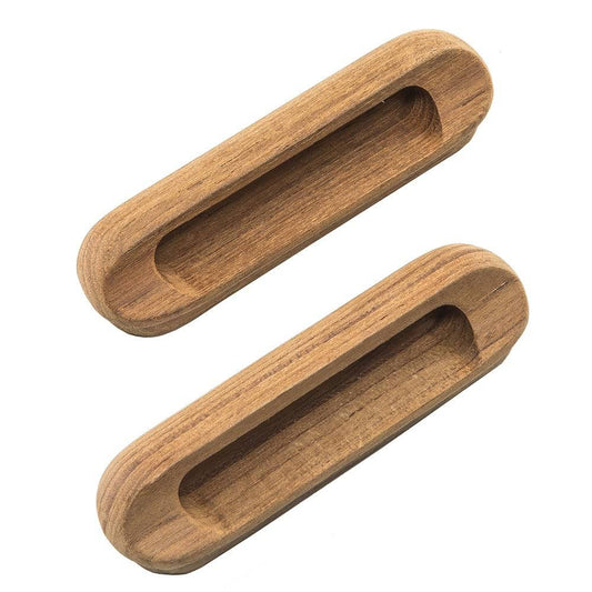 Whitecap Teak Oblong Drawer Pull - 4-1/16"L - 2 Pack [60124-A] - Twin Screws Marine Service