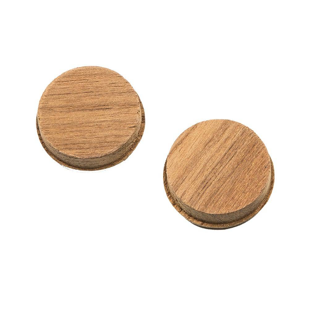 Whitecap Teak Round Drawer Pull - 1-3/8" Round - 2 Pack [60127-A] - Twin Screws Marine Service