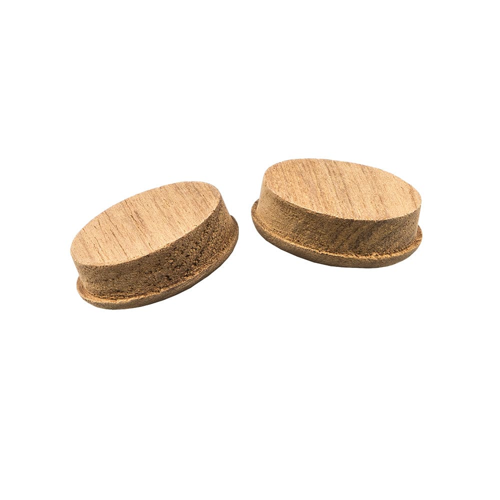 Whitecap Teak Round Drawer Pull - 1-3/8" Round - 2 Pack [60127-A] - Twin Screws Marine Service
