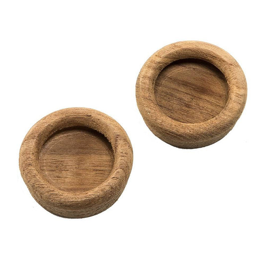 Whitecap Teak Round Drawer Pull - 1-3/8" Round - 2 Pack [60127-A] - Twin Screws Marine Service