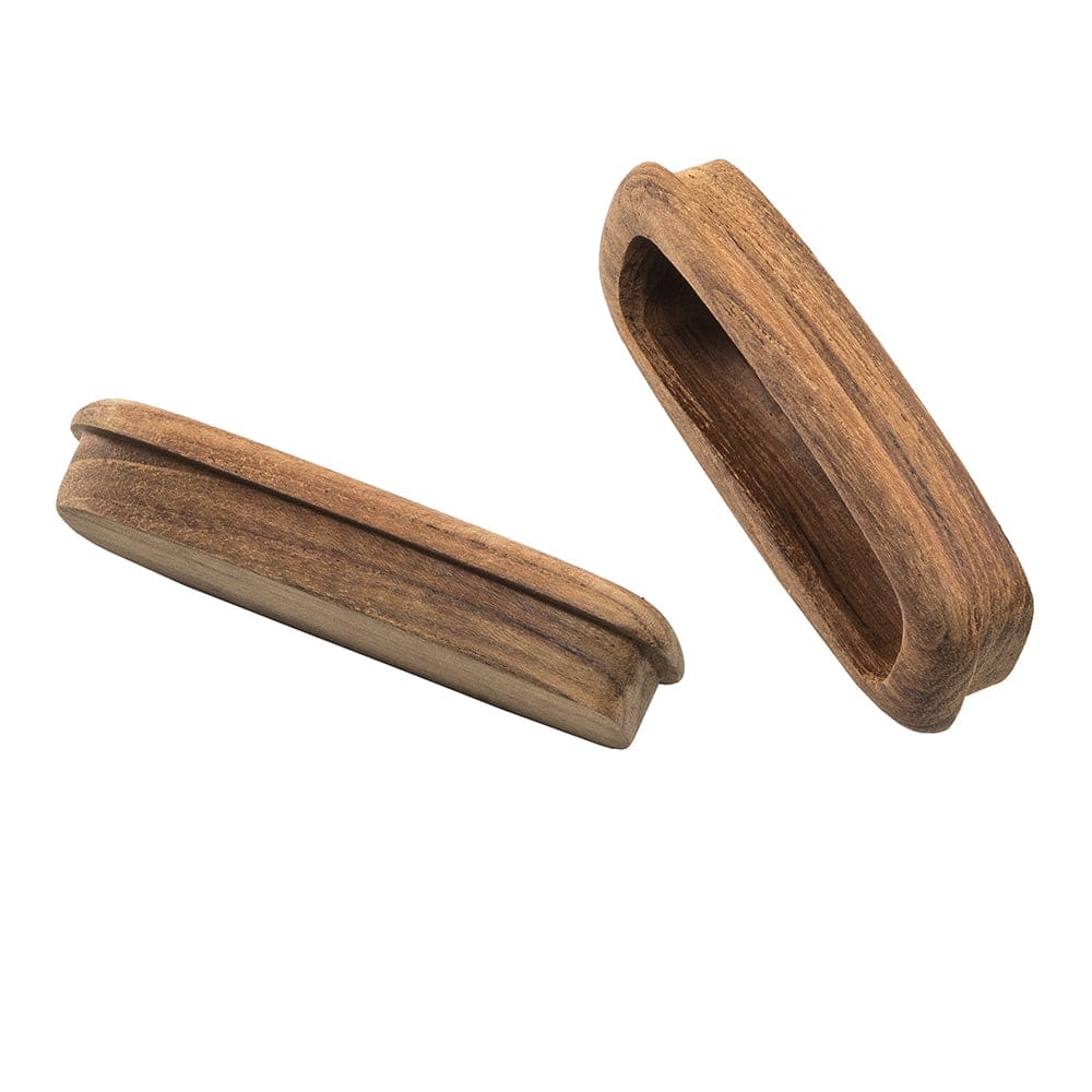Whitecap Teak Rectangular Drawer Pull - 3-1/4"L - 2 Pack [60135-A] - Twin Screws Marine Service