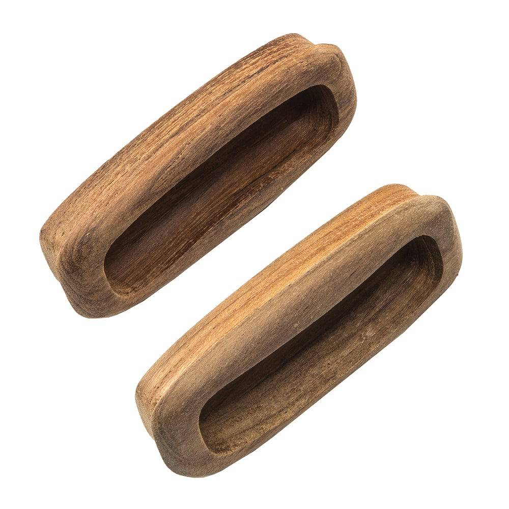 Whitecap Teak Rectangular Drawer Pull - 3-1/4"L - 2 Pack [60135-A] - Twin Screws Marine Service