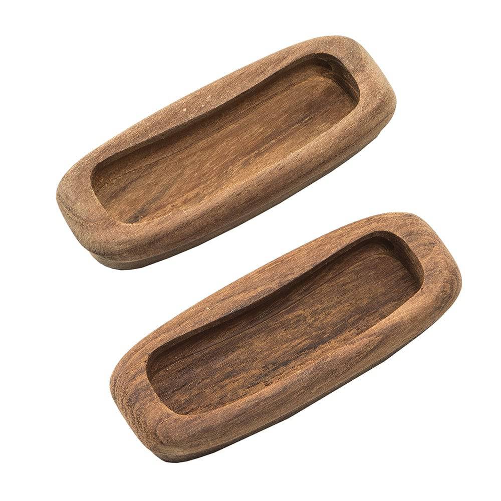 Whitecap Teak Rectangular Drawer Pull - 3-1/4"L - 2 Pack [60135-A] - Twin Screws Marine Service