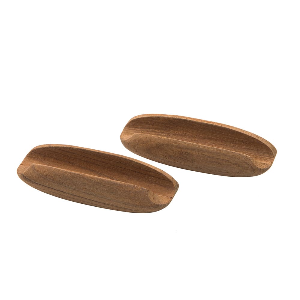 Whitecap Teak Oval Drawer Pull - 4"L - 2 Pack [60147-A] - Twin Screws Marine Service
