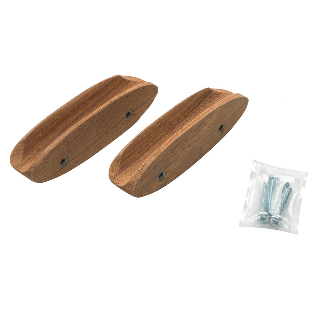 Whitecap Teak Oval Drawer Pull - 4"L - 2 Pack [60147-A] - Twin Screws Marine Service