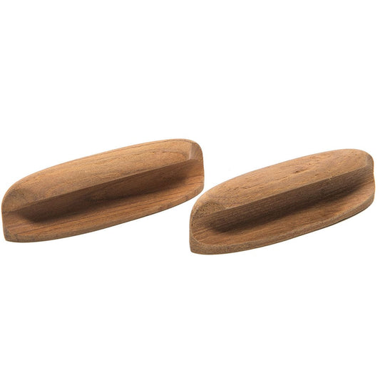 Whitecap Teak Oval Drawer Pull - 4"L - 2 Pack [60147-A] - Twin Screws Marine Service