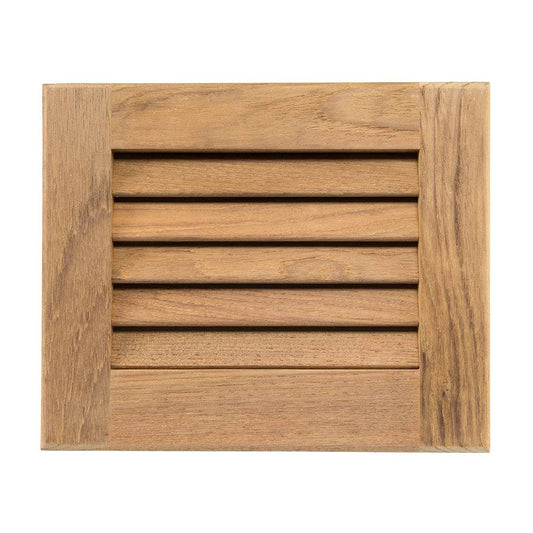 Whitecap Teak Louvered Insert - 7-1/2" x 9-1/8" x 3/4" [60712] - Twin Screws Marine Service