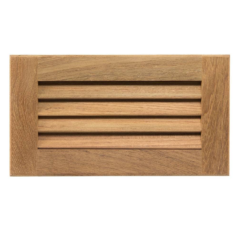 Whitecap Teak Louvered Insert - 6-3/8" x 11-3/16" x 3/4" [60714] - Twin Screws Marine Service