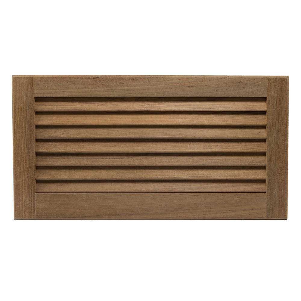 Whitecap Teak Louvered Insert - 9-3/8" x 18" x 3/4" [60716] - Twin Screws Marine Service