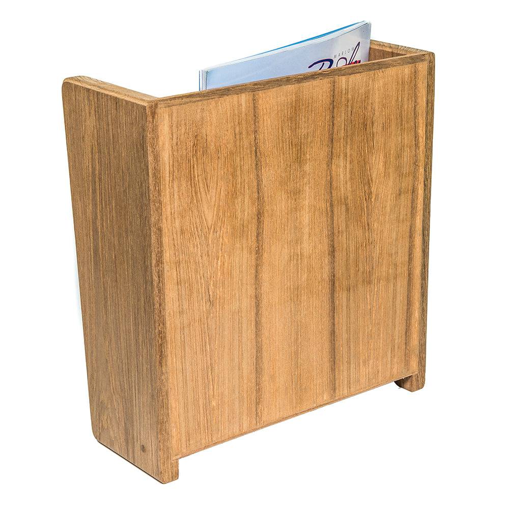 Whitecap Teak Grate Front Magazine Rack [62502] - Twin Screws Marine Service
