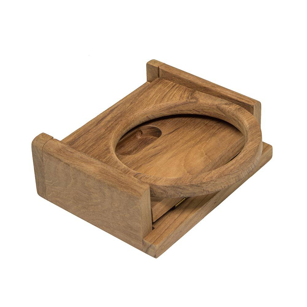 Whitecap Teak Folding Insulated Drink Holder [62602] - Twin Screws Marine Service