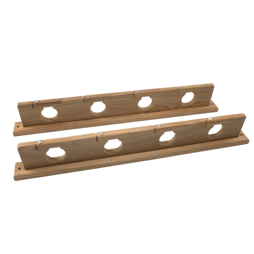 Whitecap Teak Lock-In Four-Rod Storage Rack [60620] - Twin Screws Marine Service