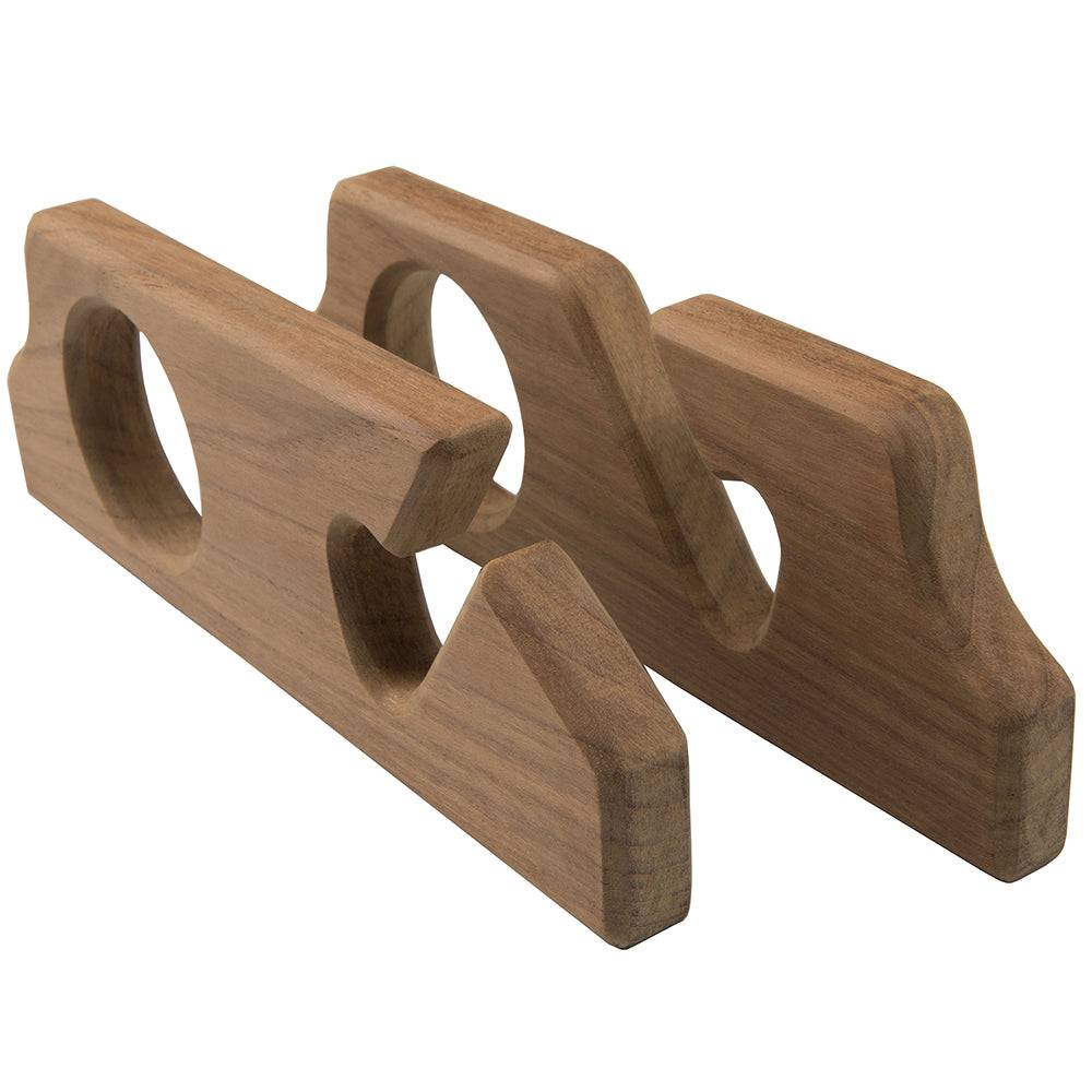 Whitecap Teak Two-Rod Storage Rack - Pair [60610] - Twin Screws Marine Service