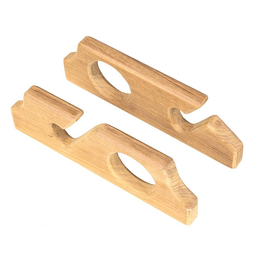 Whitecap Teak Two-Rod Storage Rack - Pair [60610] - Twin Screws Marine Service