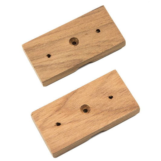 Whitecap Teak Rod Storage Rack Mounting Brackets - Pair [60609] - Twin Screws Marine Service