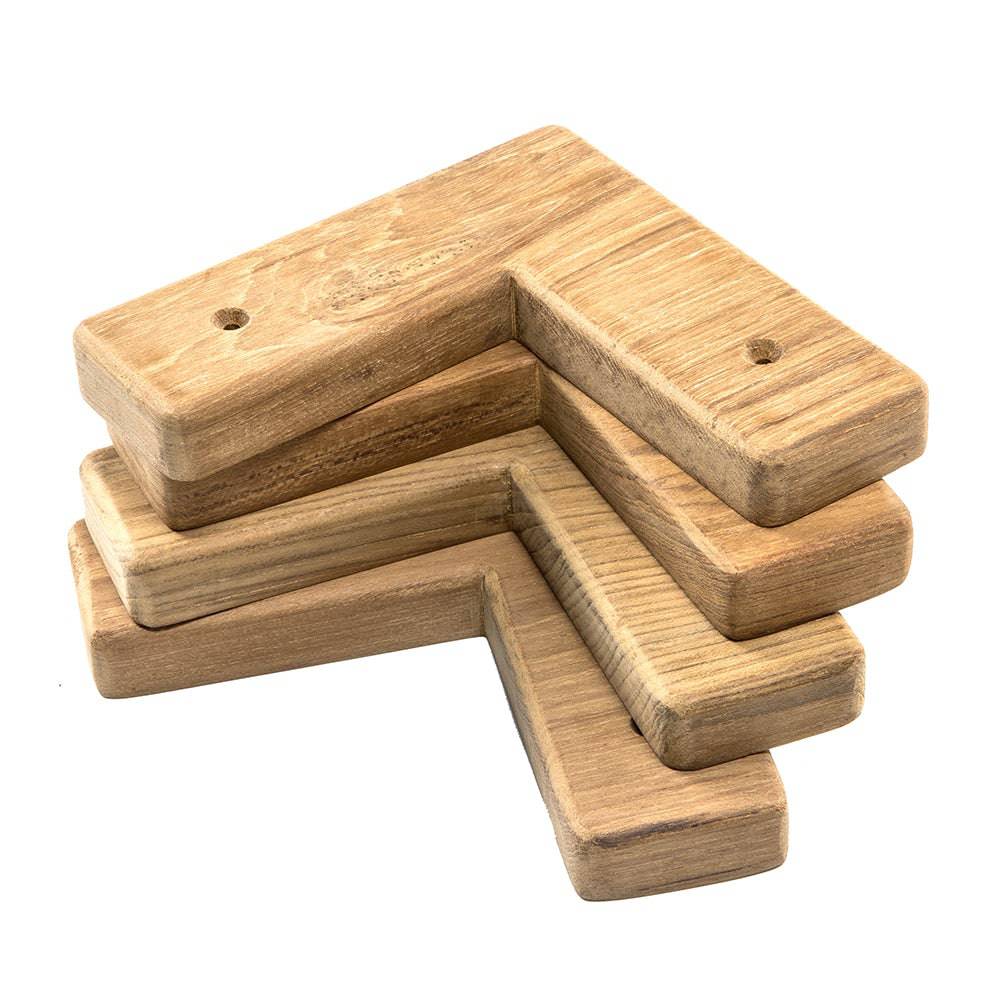 Whitecap Teak Cooler/Box Chocks - 4 Pack [60329] - Twin Screws Marine Service