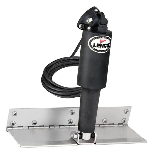 Lenco 4" x 12" Limited Space Trim Tab Kit w/o Switch Kit 12V - Standard Finish - Standard Actuator [15125-101] - Twin Screws Marine Service