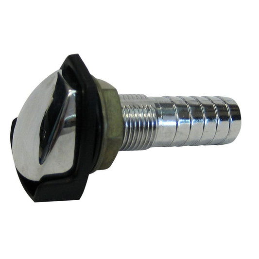 Perko Gas Tank Vent w/Splash Guard - Chrome Plated Zinc - " Hose [0506DP4CHR] - Twin Screws Marine Service