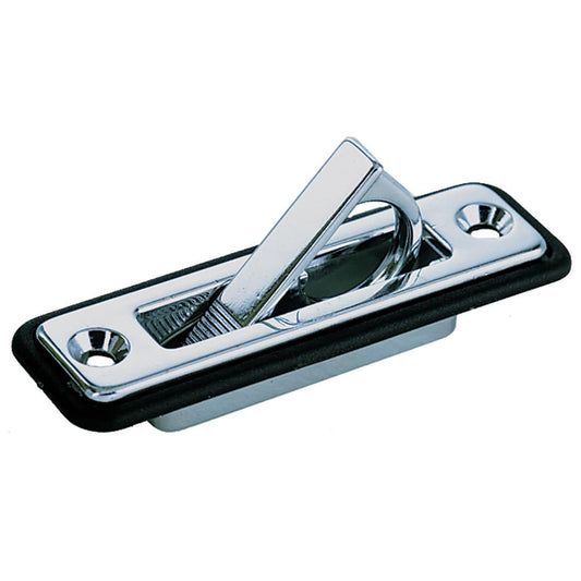 Perko Spring Loaded Flush Pull - Chrome Plated Zinc - " x 3-1/4" [1221DP0CHR] - Twin Screws Marine Service