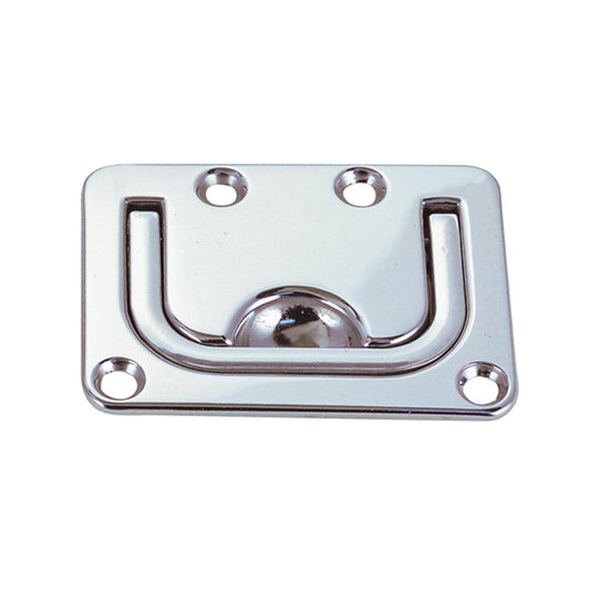 Perko Flush Lifting Handle - Chrome Plated Zinc - 3" x 2-1/4" [1220DP0CHR] - Twin Screws Marine Service