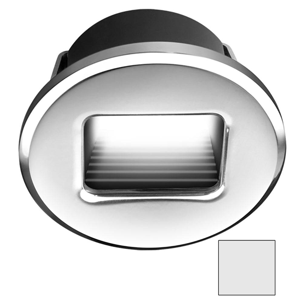 i2Systems Ember E1150Z Snap-In - Polished Chrome - Round - Cool White Light [E1150Z-11AAH] - Twin Screws Marine Service